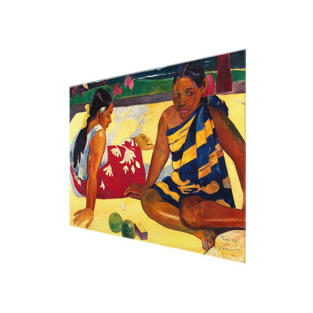 Bilder auf Glas Paul Gauguin - Frauen von Tahiti