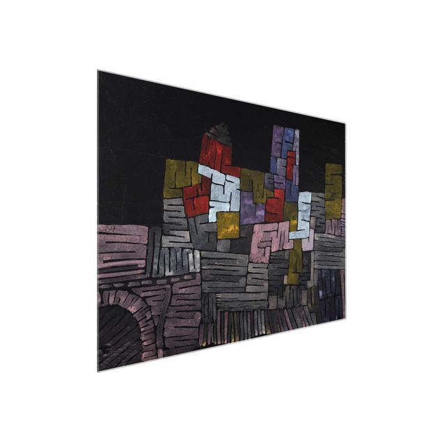 Wandbilder Glas XXL Paul Klee - Altes Gemäuer