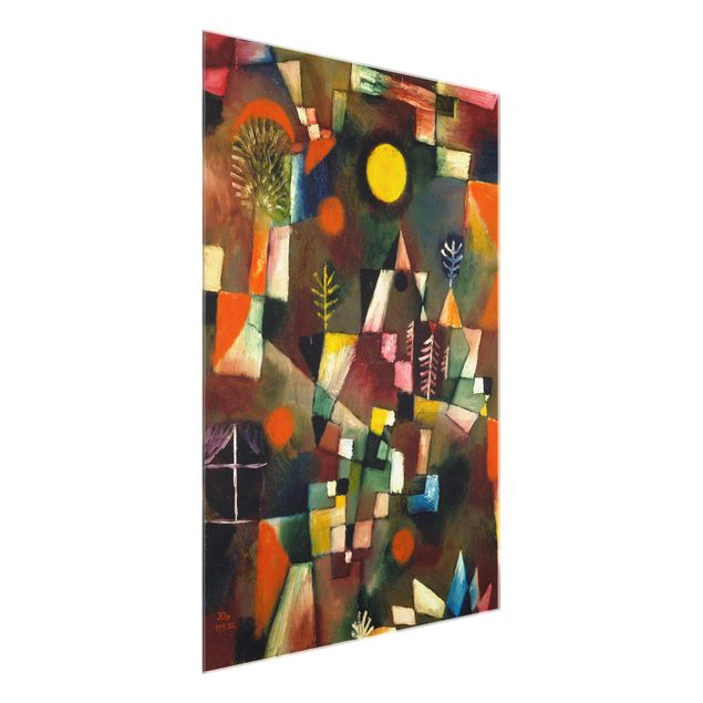 Wandbilder Glas XXL Paul Klee - Der Vollmond