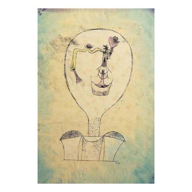 Abstrakte Glasbilder Paul Klee - Die Knospe