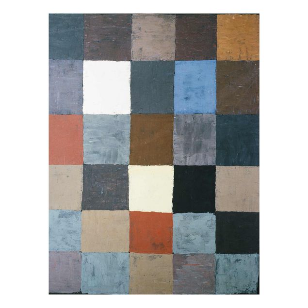Abstrakte Glasbilder Paul Klee - Farbtafel