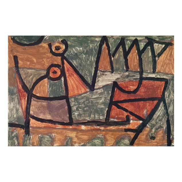 Abstrakte Glasbilder Paul Klee - Bootsfahrt
