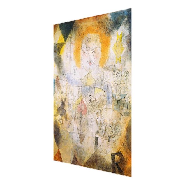 Glasbild Abstakt Paul Klee - Irma Rossa