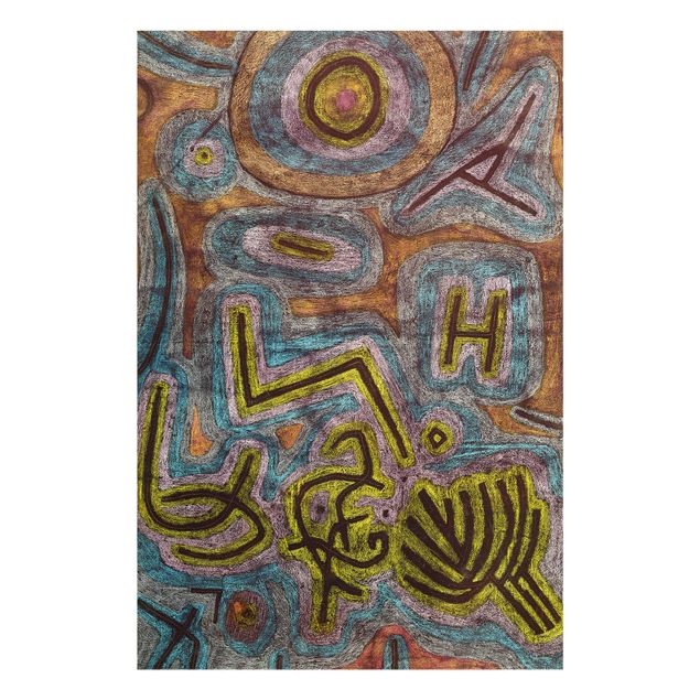 Glasbild Abstakt Paul Klee - Katharsis