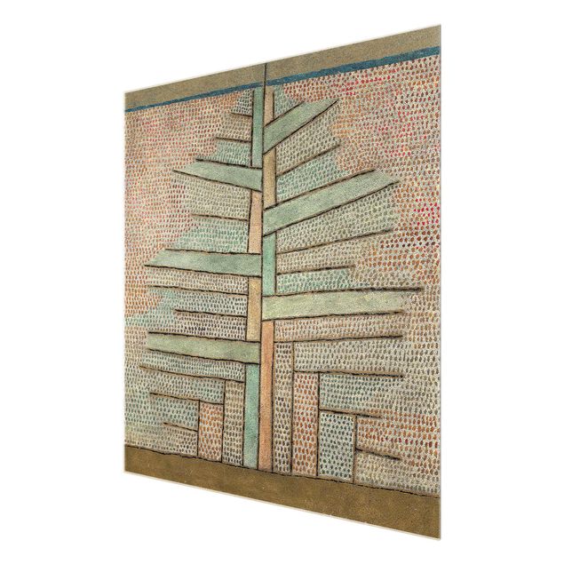 Glasbild Abstakt Paul Klee - Kiefer