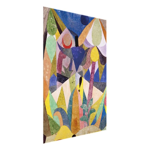 Wandbilder Glas XXL Paul Klee - Mildtropische Landschaft