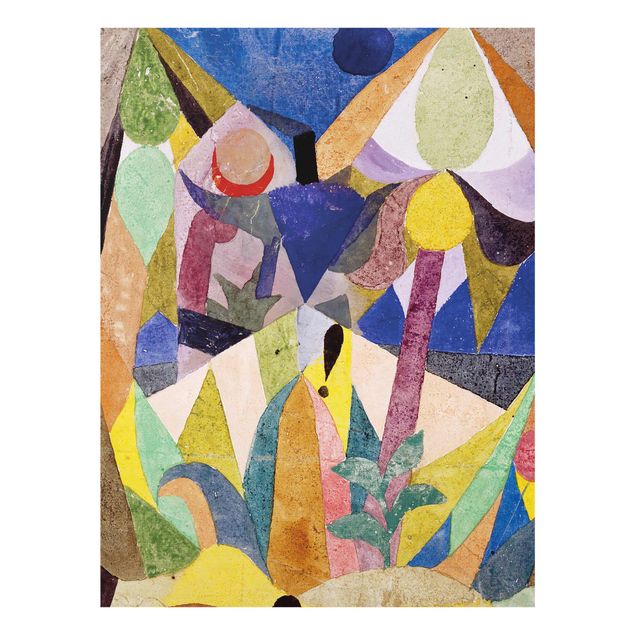 Natur Glasbilder Paul Klee - Mildtropische Landschaft