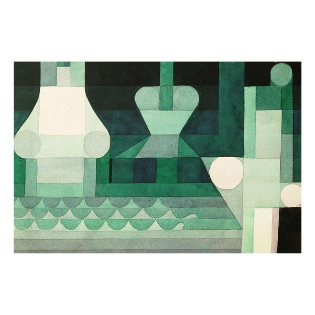 Glasbild Abstakt Paul Klee - Schleusen
