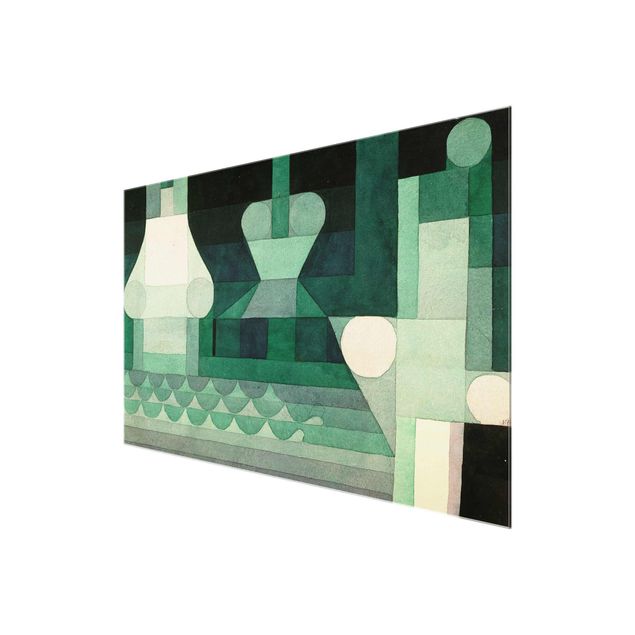 Glasbild Grün Paul Klee - Schleusen
