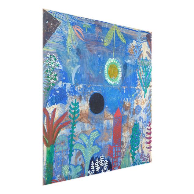 Wandbilder Glas XXL Paul Klee - Versunkene Landschaft
