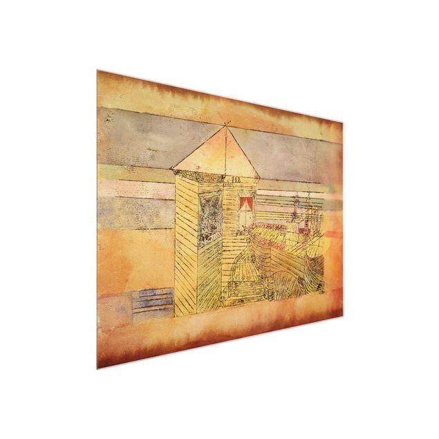 Wandbilder Glas XXL Paul Klee - Wunderbare Landung