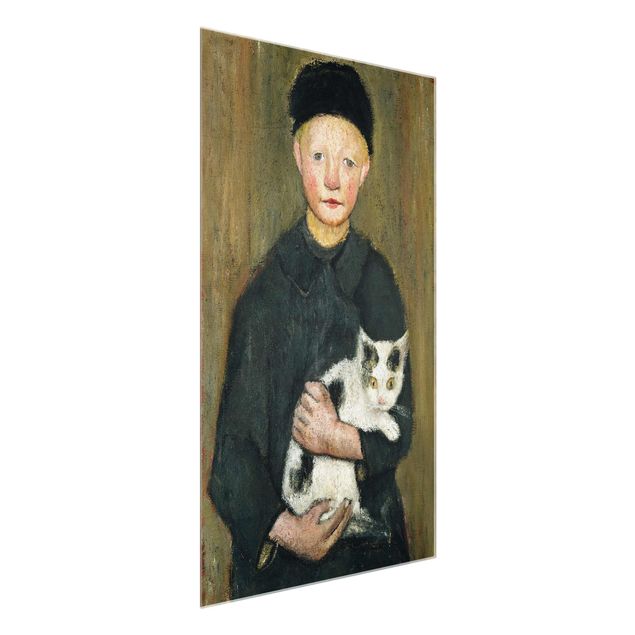 Wandbilder Paula Modersohn-Becker - Knabe mit Katze