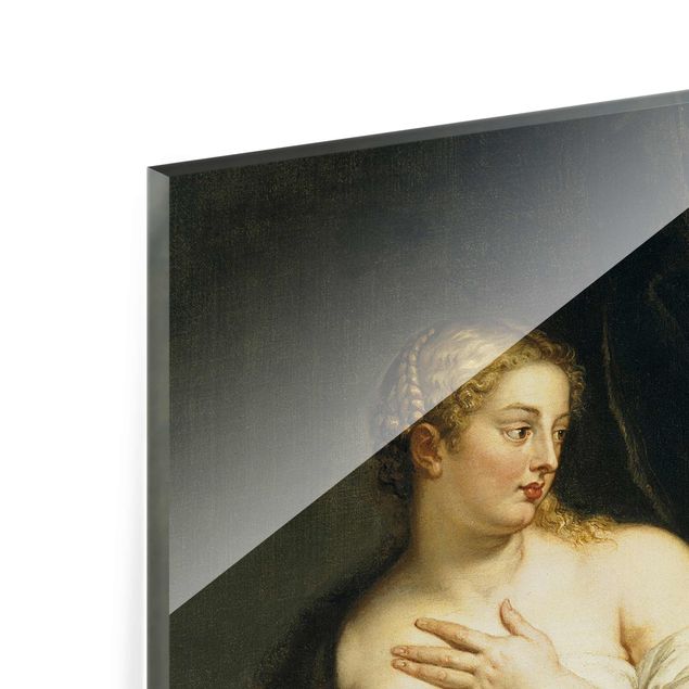 Glasbild - Kunstdruck Peter Paul Rubens - Venus und Cupido - Hoch 3:4