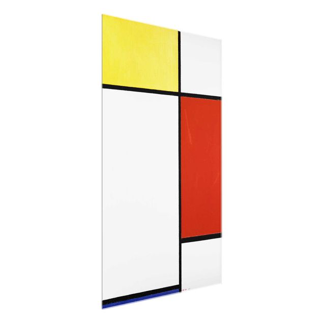 Glasbilder XXL Piet Mondrian - Komposition I