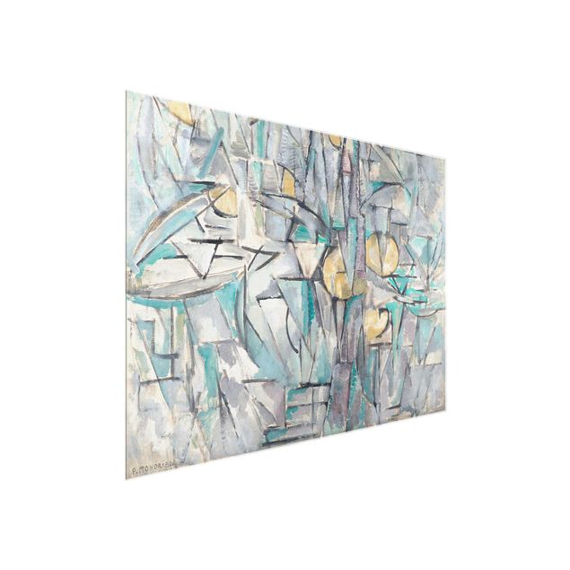 Wandbilder Glas XXL Piet Mondrian - Komposition X