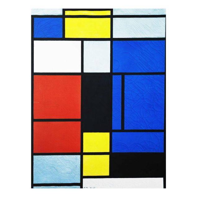 Abstrakte Glasbilder Piet Mondrian - Tableau No. 1