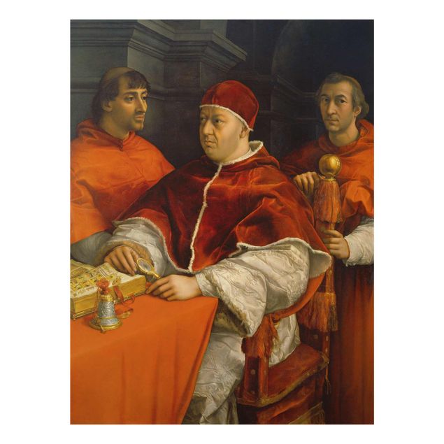 Bilder auf Glas Raffael - Bildnis von Papst Leo X
