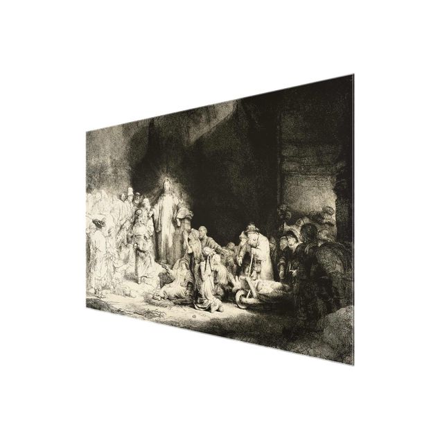 Wandbilder Kunstdruck Rembrandt van Rijn - Christus heilt die Kranken
