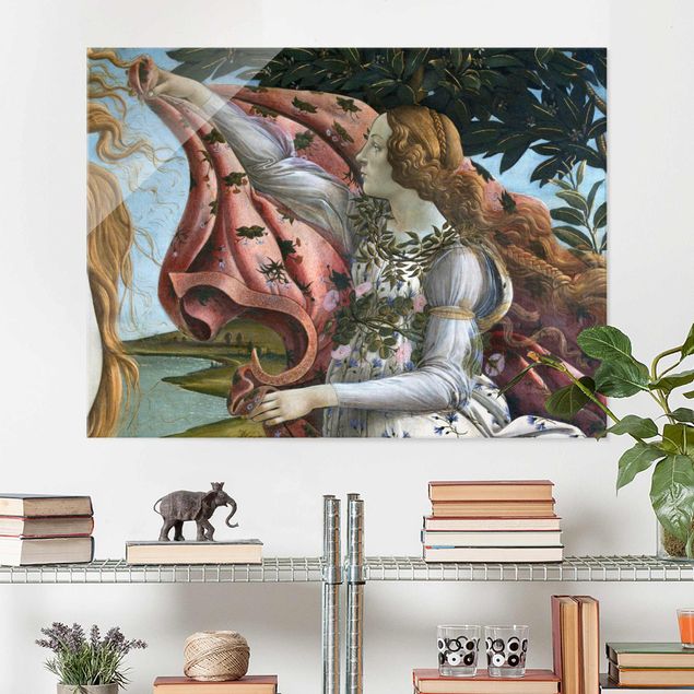 Wandbilder Glas XXL Sandro Botticelli - Geburt der Venus