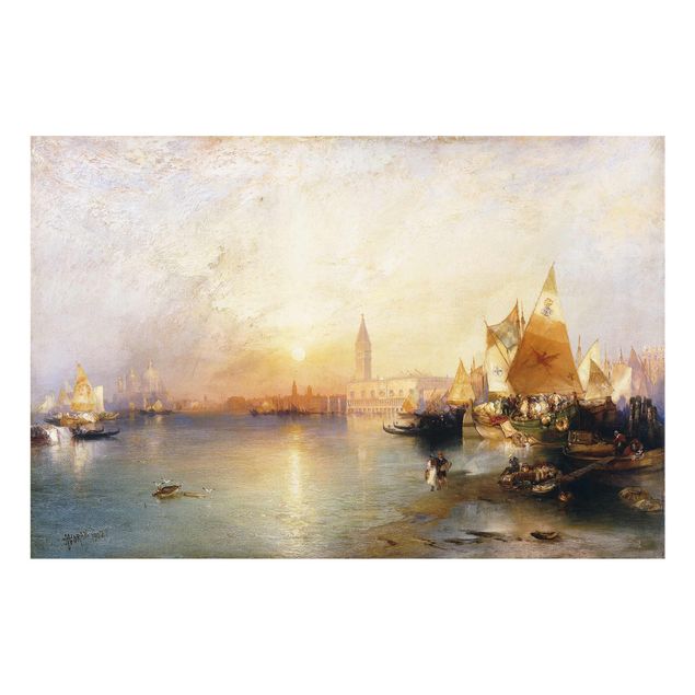 Glasbilder Thomas Moran - Venedig bei Sonnenuntergang