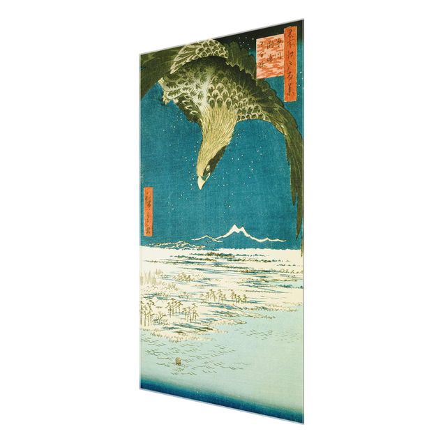 Wandbilder Utagawa Hiroshige - Die Hunderttausend-Tsubo-Ebene