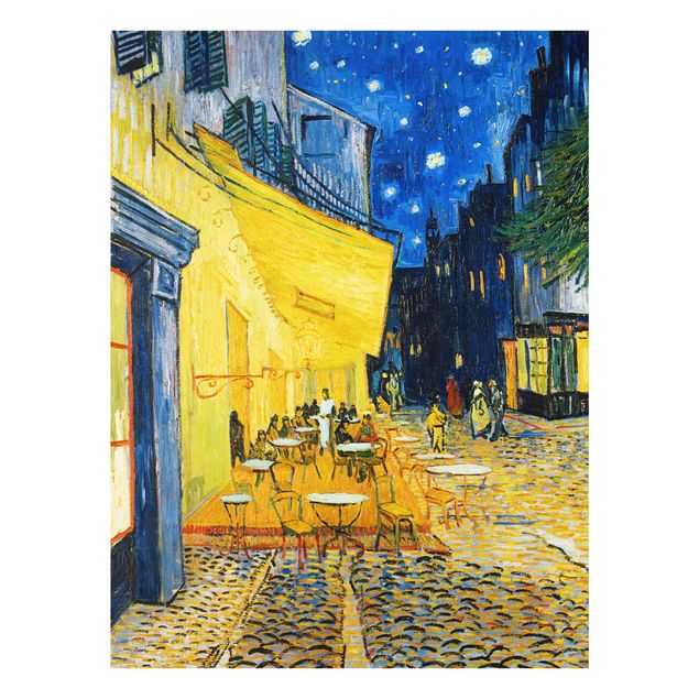Glasbilder Skyline Vincent van Gogh - Café-Terrasse in Arles