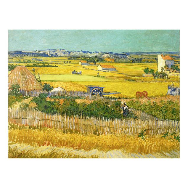 Natur Glasbilder Vincent van Gogh - Die Ernte