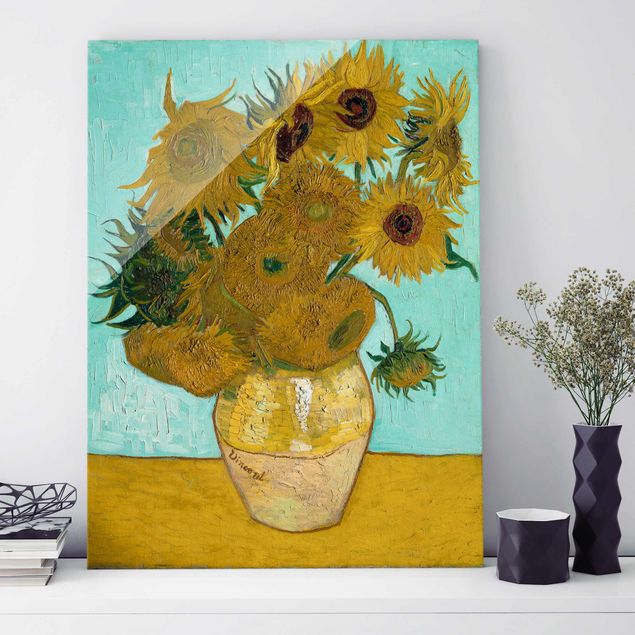 Impressionismus Bilder Vincent van Gogh - Vase mit Sonnenblumen