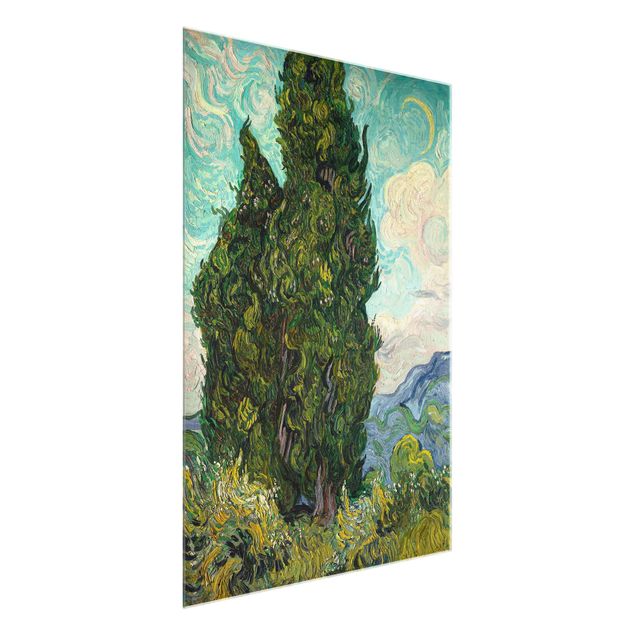 XXL Glasbilder Vincent van Gogh - Zypressen