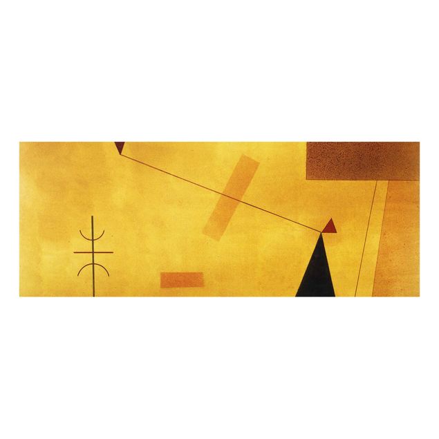 Glasbild - Kunstdruck Wassily Kandinsky - Außer Gewicht - Expressionismus Panorama Quer
