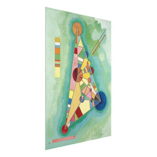 XXL Glasbilder Wassily Kandinsky - Dreieck