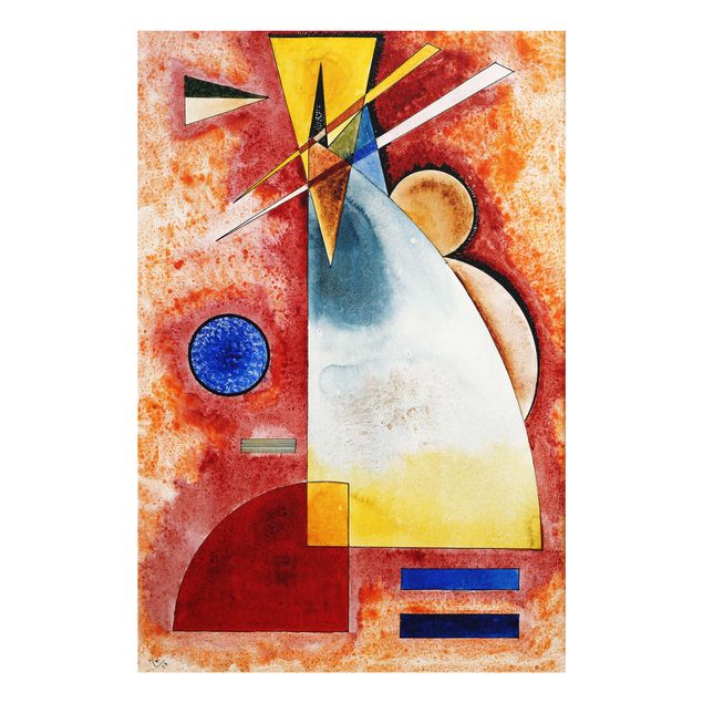 Glasbild Abstakt Wassily Kandinsky - Ineinander