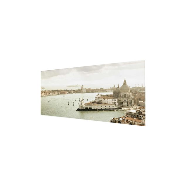 Glasbild - Lagune von Venedig - Panorama Quer