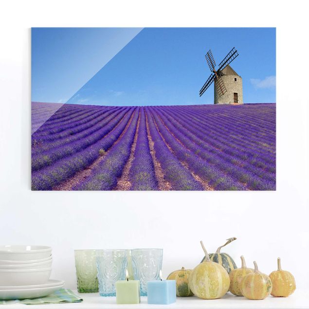 XXL Glasbilder Lavendelduft in der Provence