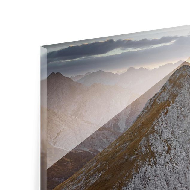 Glasbild - Lechtaler Alpen - Panorama