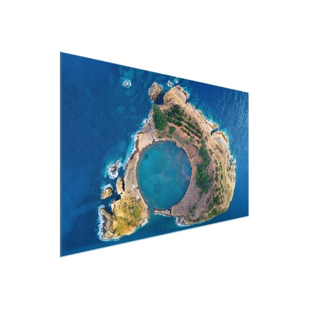 Schöne Wandbilder Luftbild - Die Insel Vila Franca do Campo