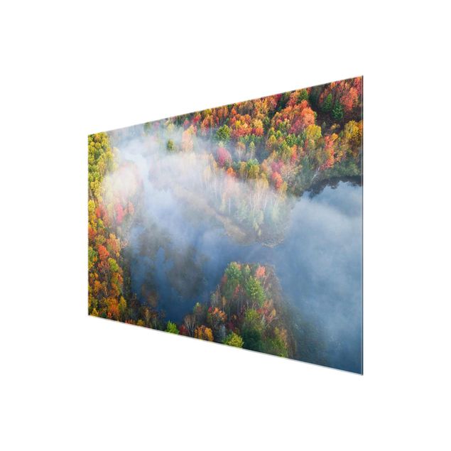 Glasbilder Luftbild - Herbst Symphonie