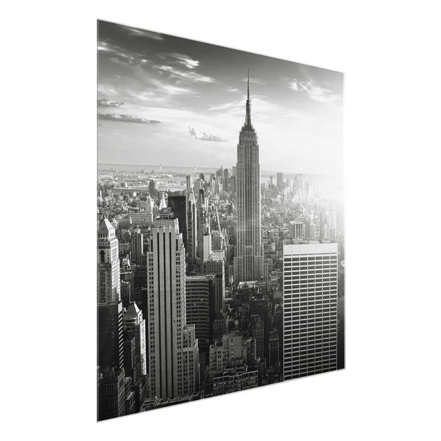 Glasbilder Skyline Manhattan Skyline