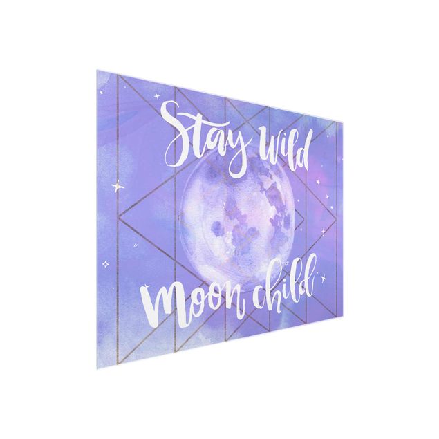 Schöne Wandbilder Mond-Kind - Stay wild