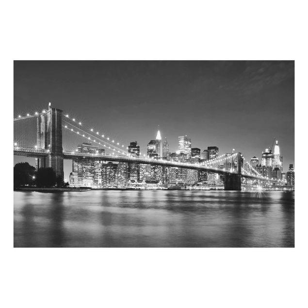 Schöne Wandbilder Nighttime Manhattan Bridge II