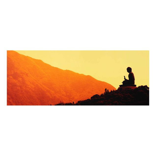 Glasbild - Resting Buddha - Panorama Quer