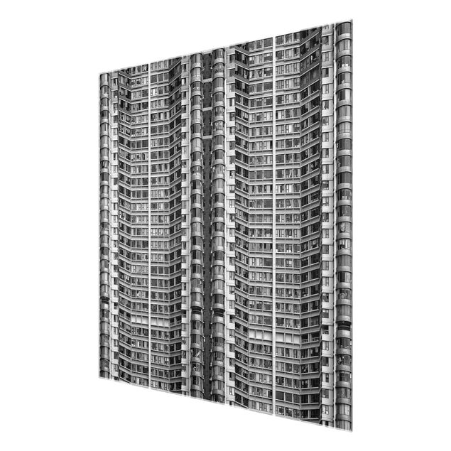Glasbild - Skyscraper - Quadrat 1:1