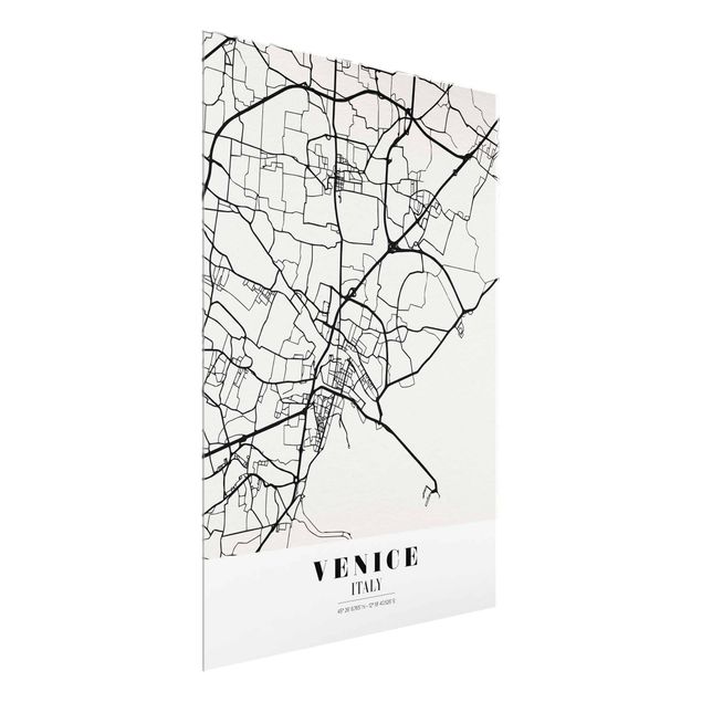 Wandbilder Stadtplan Venice - Klassik