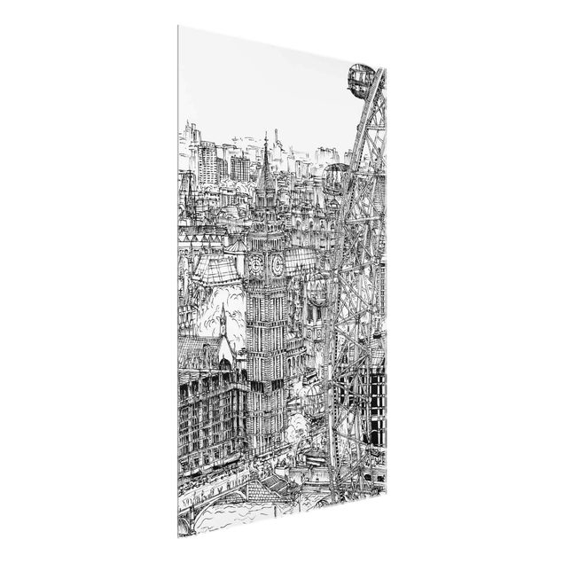 Schöne Wandbilder Stadtstudie - London Eye
