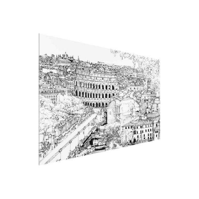 Schöne Wandbilder Stadtstudie - Rom