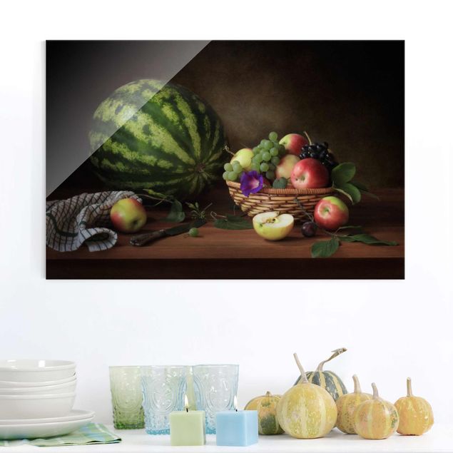 Bilder für die Wand Stillleben mit Melone