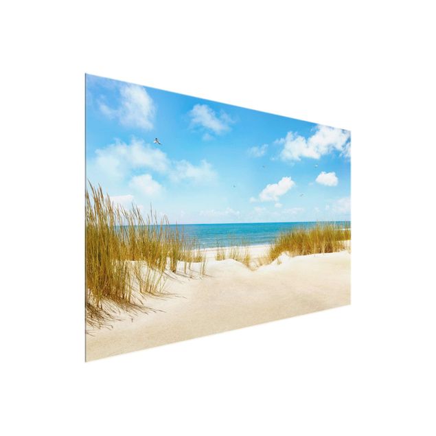 XXL Glasbilder Strand an der Nordsee