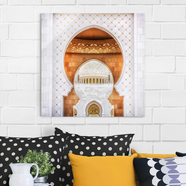 Glasbilder XXL Tor der Moschee