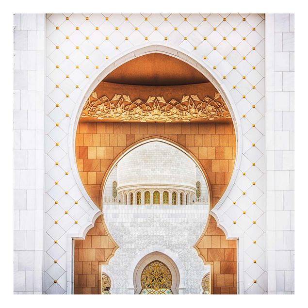 Glasbilder Tor der Moschee