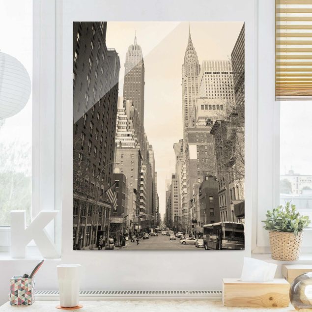 Glasbilder New York USA Postcard